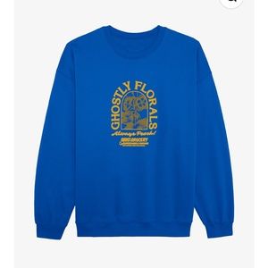 Lonely ghost ghostly florals crewneck